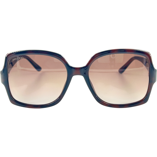 Jimmy Choo Sammi GS Womens Plastic Sunglass 0086 Dark Havana 55-18 Italy - Picture 3 of 6