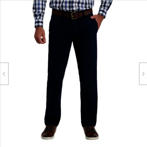 HAGGAR MEN'S STRAIGHT ULTIMATE TRAVEL FLEX WAIST Band PANTS eBay