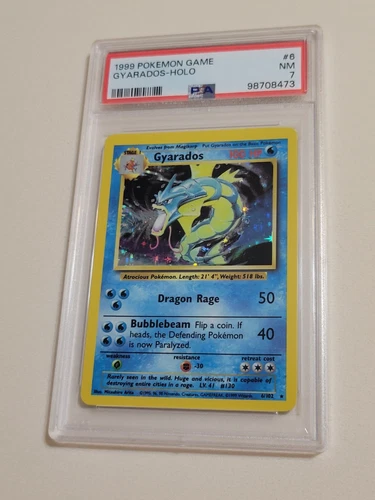 Gyarados - Pokemon Base Set #6 - Near Mint PSA 7