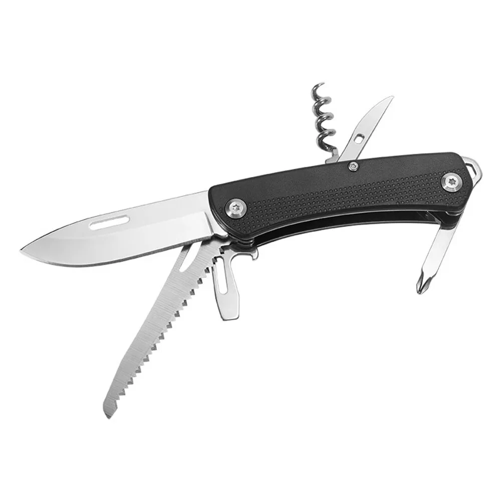 Stainless Steel Multi-Tool Folding Jack Knife for Hunting Camp Survival Tactical Saw