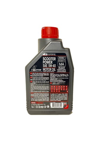 Kit Inspección Aceite Motul Scooter 5W40 Para Peugeot 125 Elyseo 1999>2004 - Imagen 2 de 6