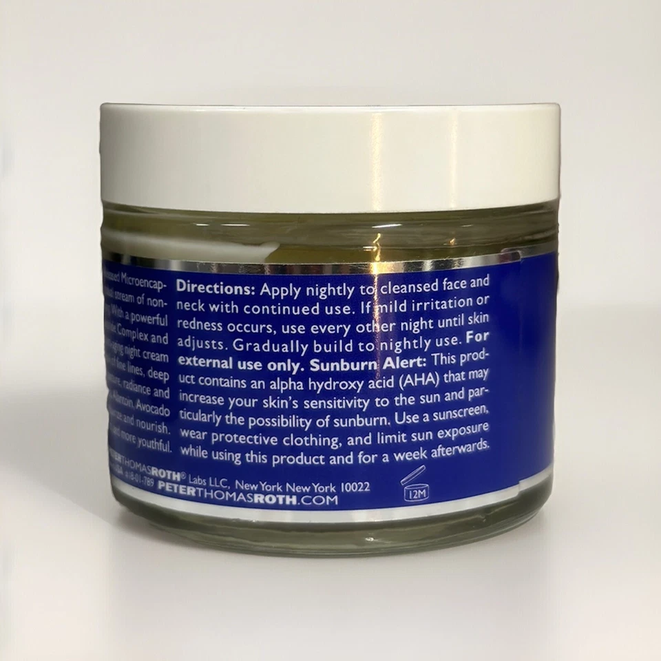 Crema hidratante facial nocturna antienvejecimiento Peter Thomas Roth Retinol Fusion PM 1,7 Foto 3 de 3