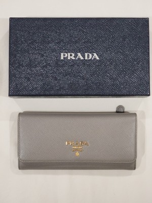 AUTHENTIC PRADA LARGE SAFFIANO WALLET 1MH132 