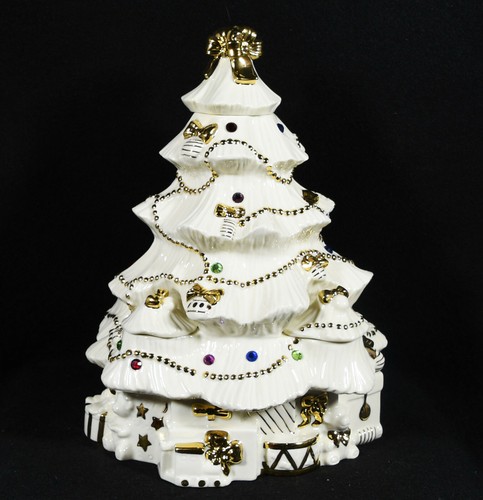 Lenox Jewed Candleight Christas Tree 2003 Mint In Original Box - Picture 7 of 10
