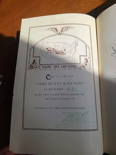 Signed 1st Limited Edition Ohio Builds A Nation Samuel H Stille 1939 READ - Picture 17 of 24
