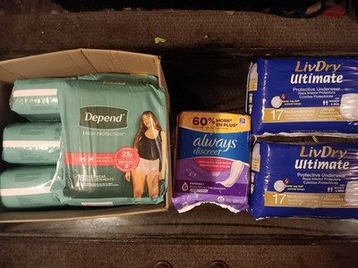 Depend Fresh Protection Incontinence Underwear for Women, Adult Diapers M lot