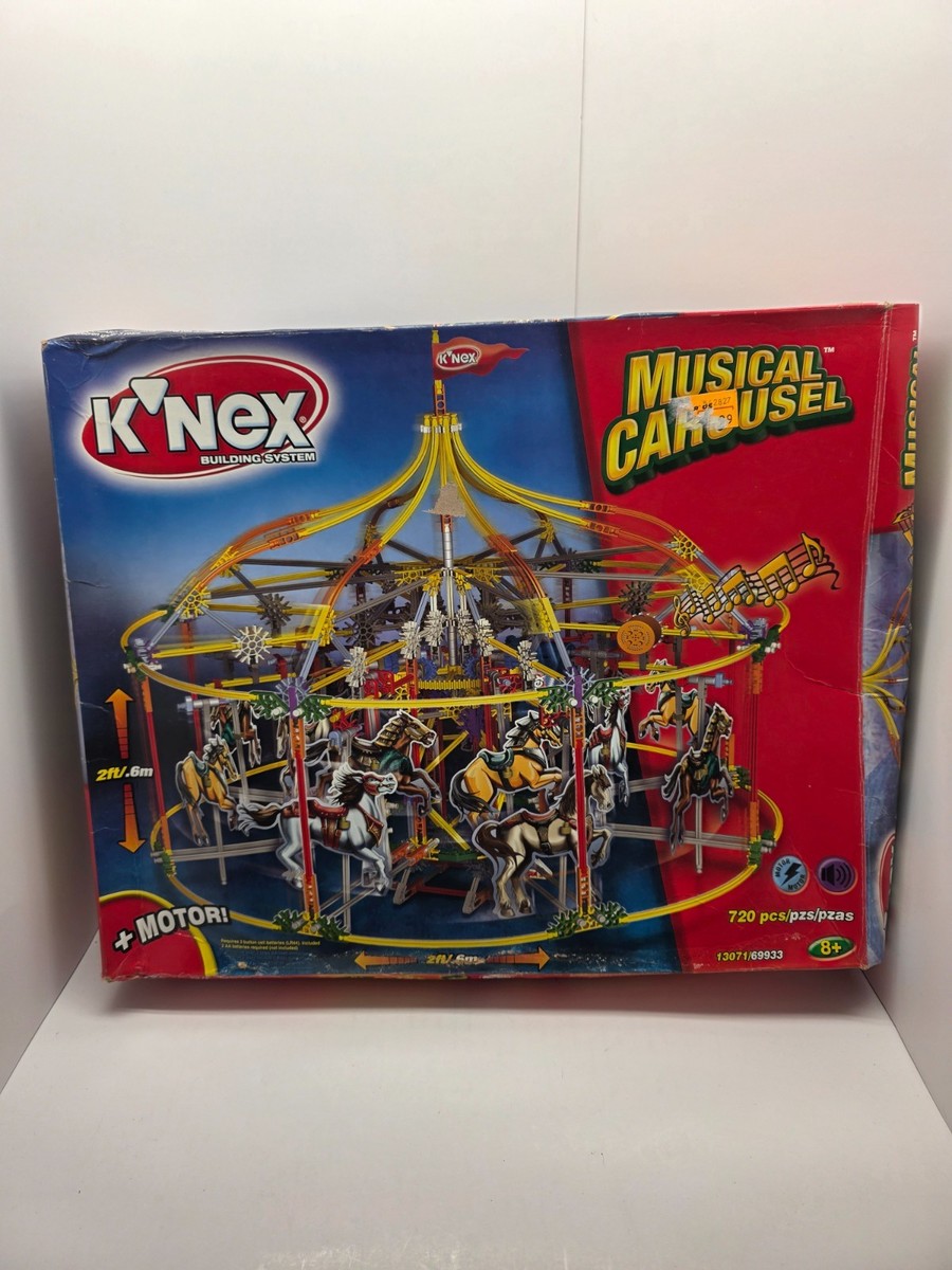 K'NEX Musical Carousel #13071/69933 w/box instructions parts in