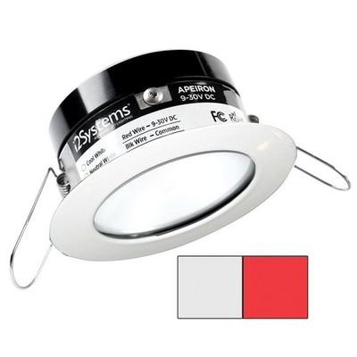 i2Systems Apeiron PRO A503 3W Spring Mt Light Rnd Cool White & Red White Finish