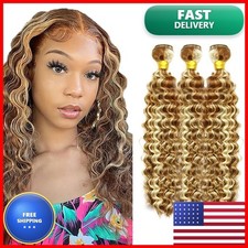 Blonde Bundles Human Hair 613 Bundle Blonde Deep Wave Bundle 20 20 20 Inch
