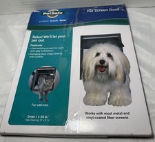 PetSafe Cat Door for Screen Door, for Small Dogs Cats up to 30Lbs Open Box/Ne