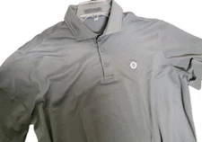 Greyson Polo Shirt Mens XL Golf Performance Gray Short Sleeve Logo Shirt