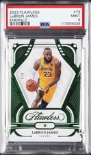 2023 PANINI FLAWLESS EMERALD #73 LEBRON JAMES 4/5 PSA 9