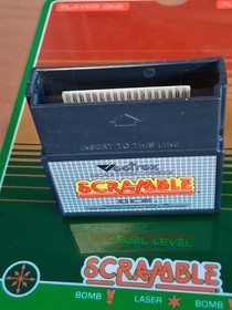 Scramble - Vintage Vectrex Arcade Game Cartridge - 1982 Video Game with Overlay