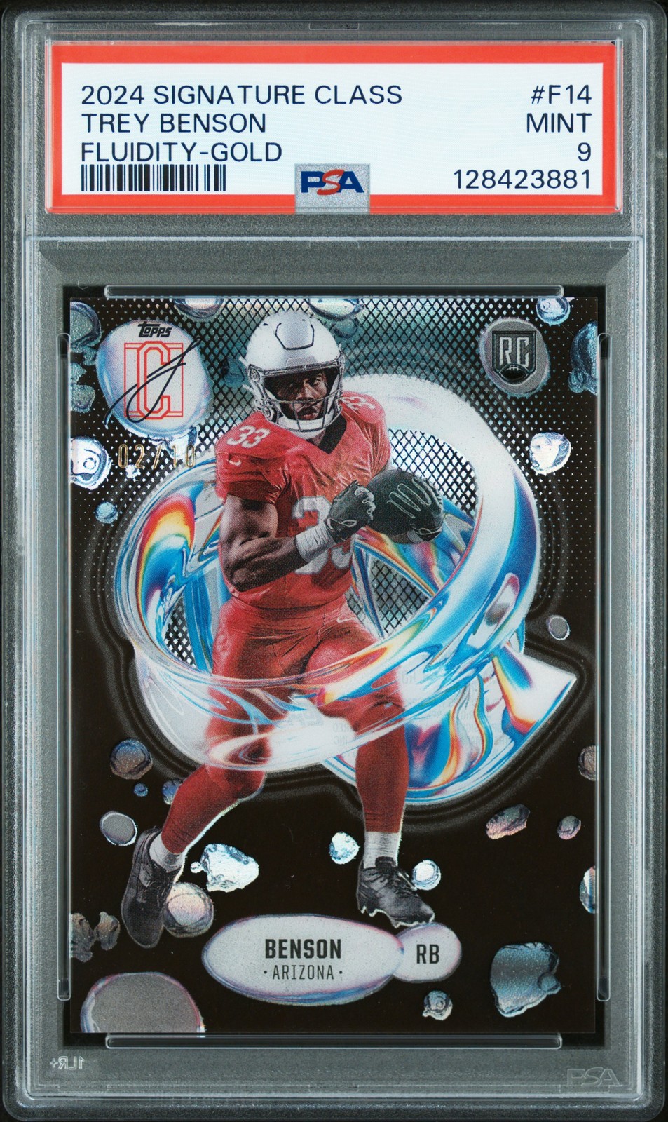 Trey Benson Topps Signature Class Fluidity #F14 Gold