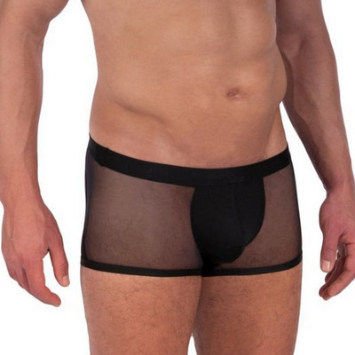 Hip Boxer Gr S   MANSTORE M2325 black schwarz Netz Strucktur Slip Short Hose