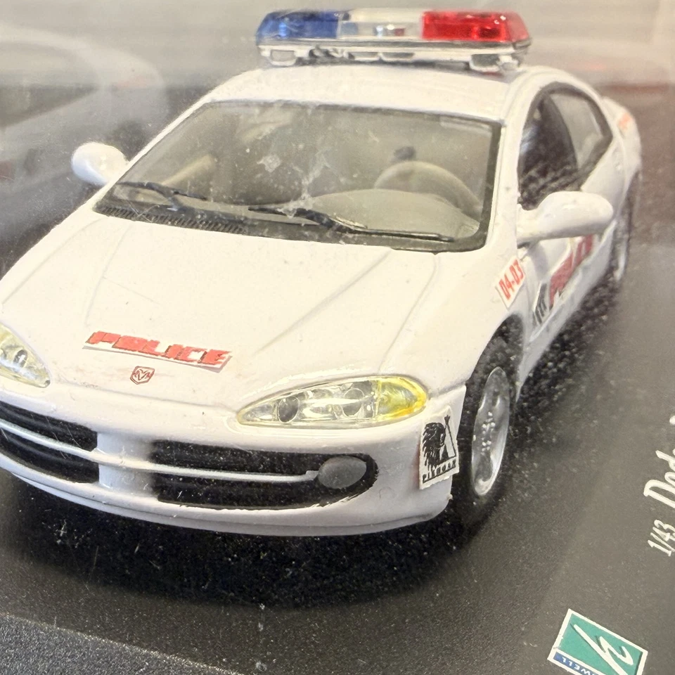 Calcomanías Pikogan blancas modelo diecast coche policía Dodge Intrepid escala 1/43 Foto 3 de 4