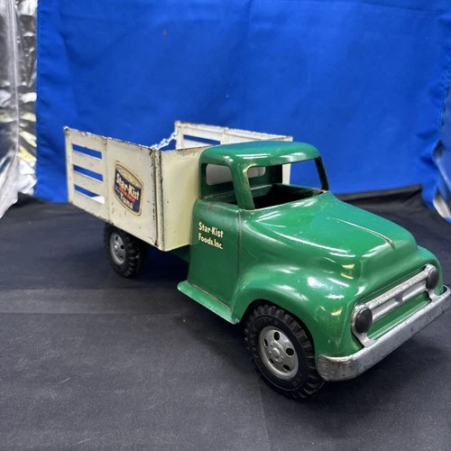 Vintage Tonka Star-Kist Tuna Delivery Stake Pressed Steel Toy Truck Original B5C
