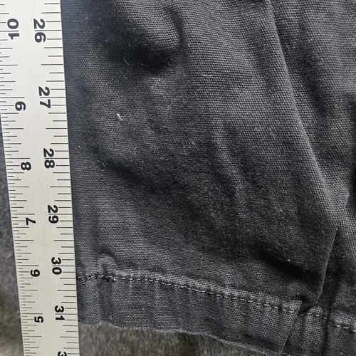 CARHARTT RUGGED FLEX RIGBY DUNGAREE RELAXED FIT BLACK PANTS SIZE 33x32 - Picture 6 of 10