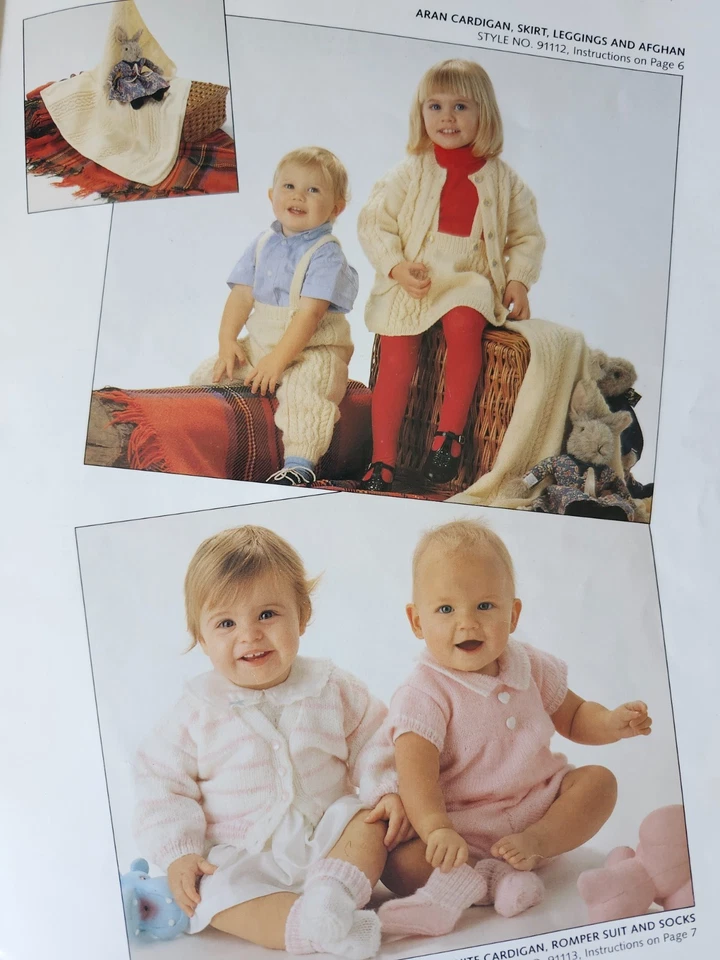 Brunswick Peek-A-Boo Knit & Crochet Pattern Booklet for babies- toddlers sweater - Image 3 of 4