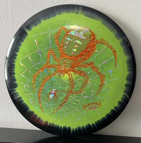 NEW Dayglow Innova Halo TL3 173-5g Black Rim Triple Foil Spider Bytes DGU Stamp