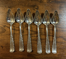1847 Rogers Bros A1 - Silverplated Portland pattern fruit spoons 5.75" Set of 6