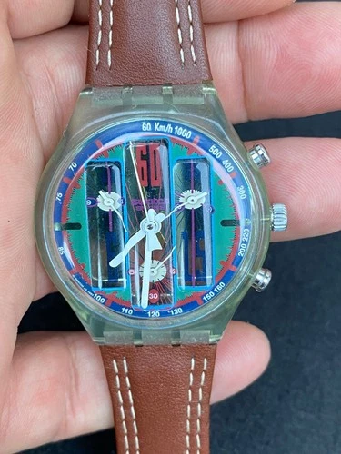 vintage watch swatch chronographe quartz