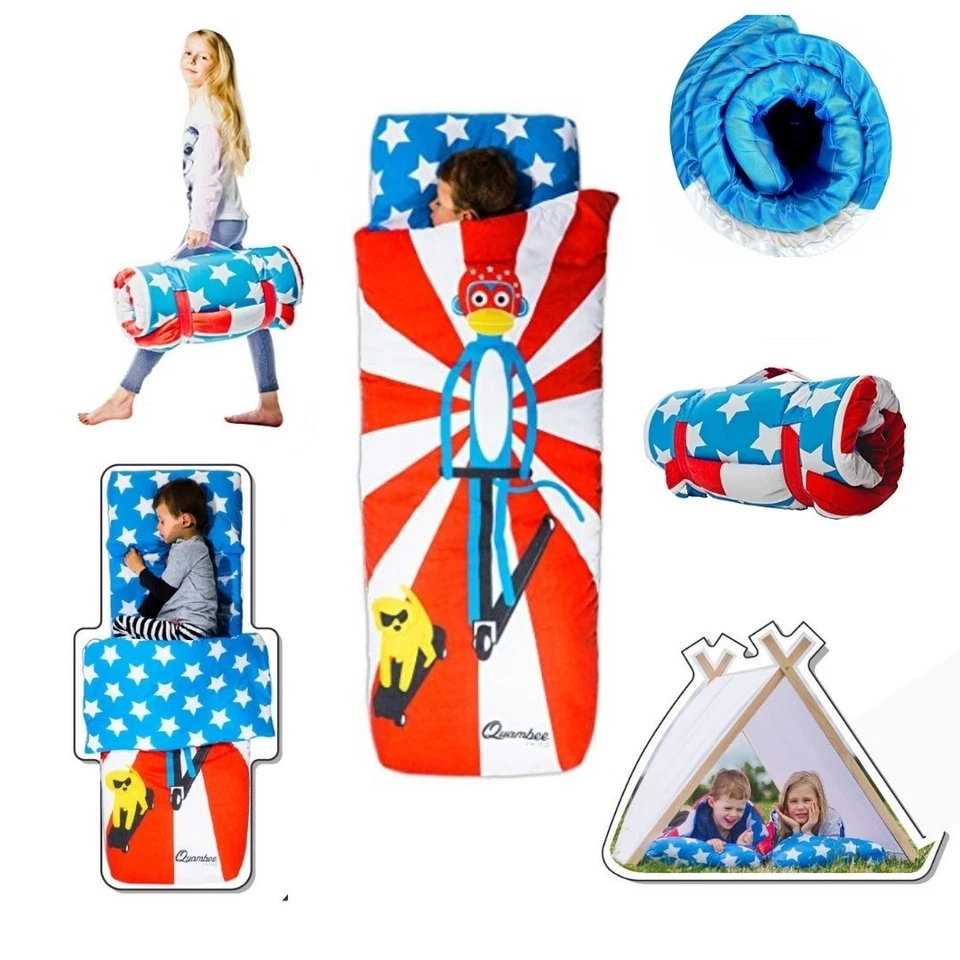 Quambee Kids Folding Travel Bed (Foam Mattress Foam, Duvet, Pillow) - image 3 of 4