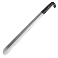 Shoe Horn 16" Long Handle Stainless Steel Rubber Handle Slip On