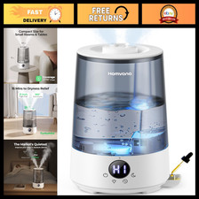 Cool Mist Humidifier 3.6L Top-Fill, Quiet 23dB, Long-Lasting for Home & Nursery