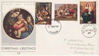 GB Stamps First Day Cover Christmas Xmas Paintings, Raphael, baby PHILART 1967