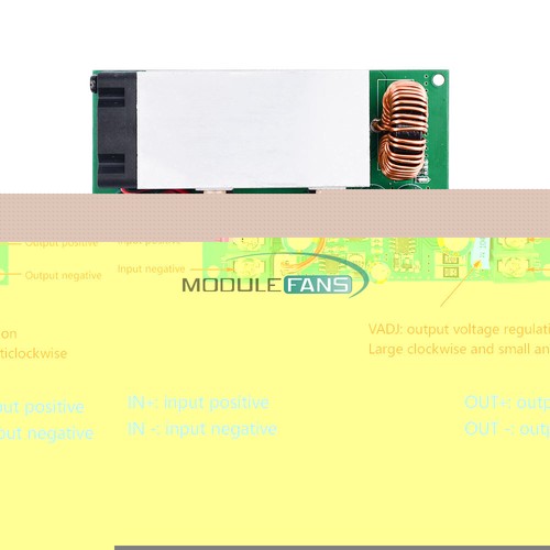 DC-DC 12~80V to 2.5~50V 20A Adjustable Buck Converter Power Stepdown Module 600W - Picture 15 of 56