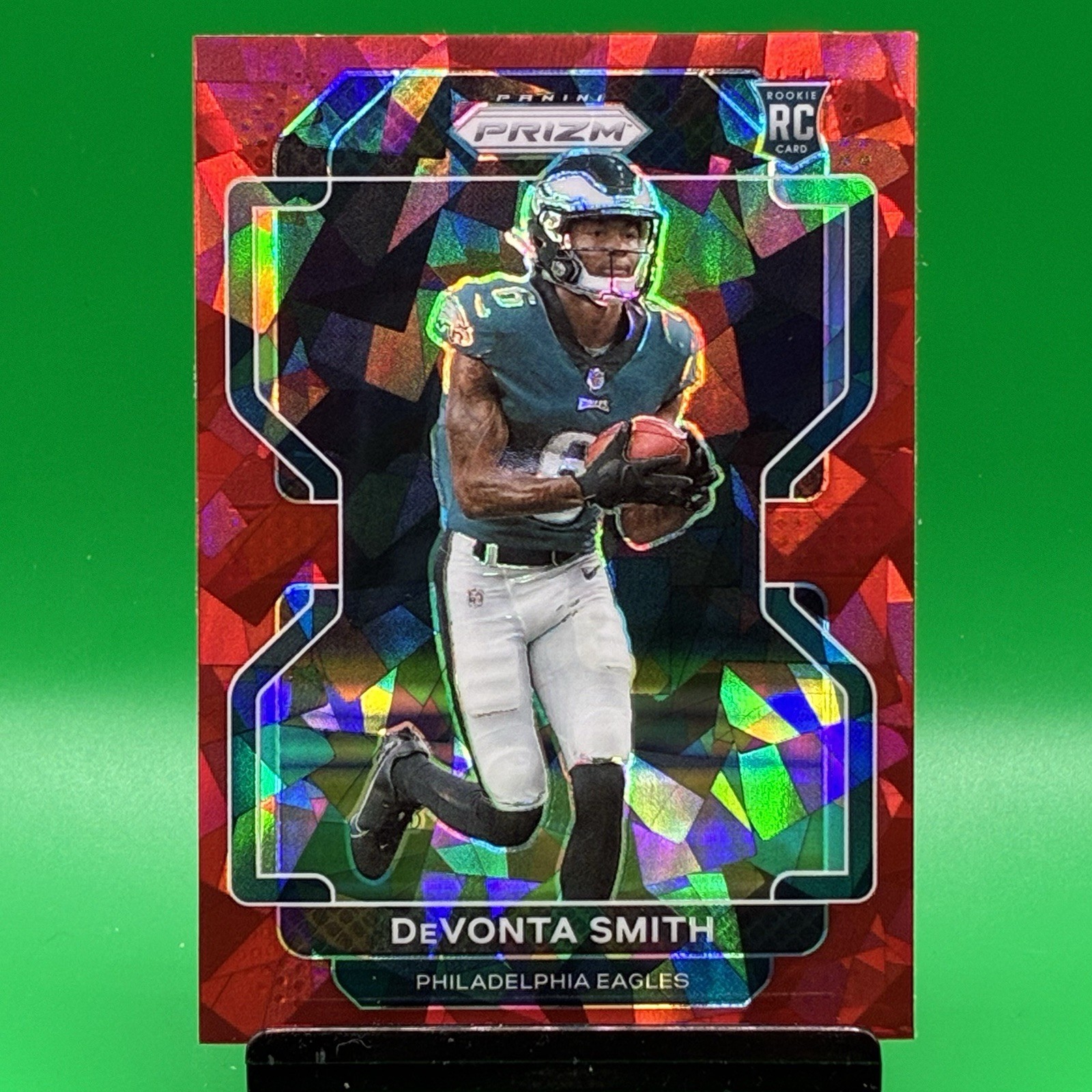 2021 Panini Prizm - Rookie Devonta Smith #335 Red Ice Prizm (RC)