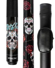 PL518 Pool Cue Stick - 58" Canadian Maple 13mm Tip Billiard Pool Stick Black/...