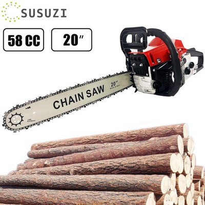 SUSUZI Gas Chainsaw 20'' 4-Stroke 58CC Cordless Chainsaw for Farm