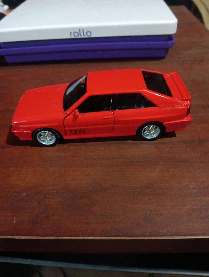 RMZ city, 1/36 1980 Audi Quattro Model Car Diecast Metal Toy, Red, New! - Image 4 of 4
