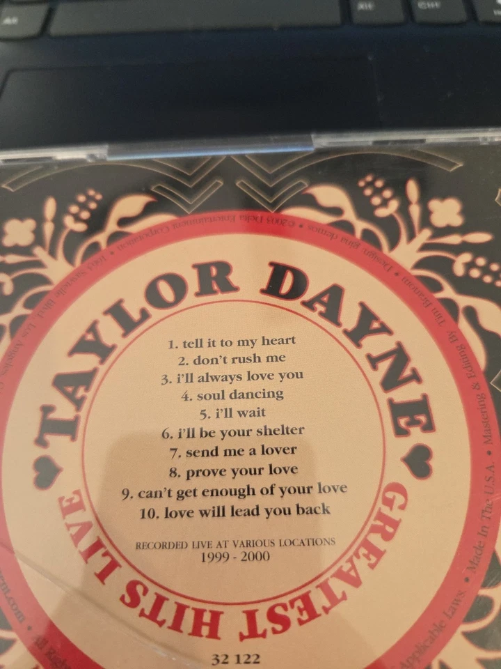 CD 45 - TAYLOR DAYNE - Greatest Hits Live (CD-2003) Foto 2 de 2