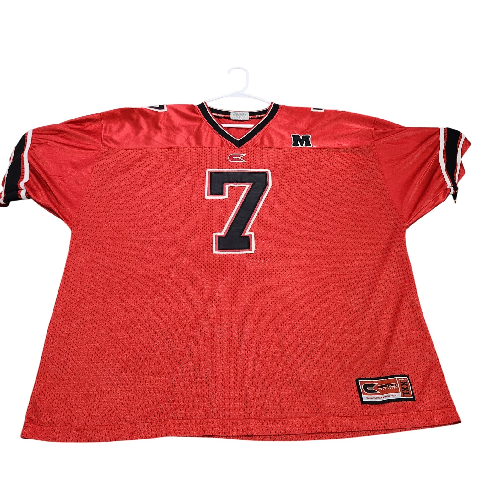 Maryland Terrapins Jersey Mens 2XL Red NCAA Football Colosseum Athletics 7