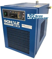 SCHULZ 50 CFM REFRIGERATED COMPRESSED AIR DRYER, 10HP & 15HP COMPRESSORS, 115V