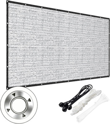 Aluminet Shade Cloth, 10X12Ft 99% Heat Reflective Tarp for Blocking Sun with Rei