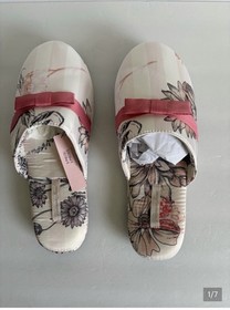 Victoria's Secret Floral Lounge Set Cream Pink Black with Slippers S/P