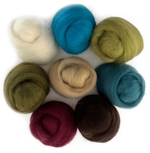Wistyria Editions Wool Roving 15" .25oz 8/Pkg-Chic - WR-893 - Picture 2 of 3