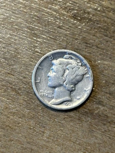 1931D Mercury Dime VG