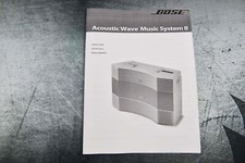 New Bose Acoustic Wave Music System II Guide Operating Instructions Manual