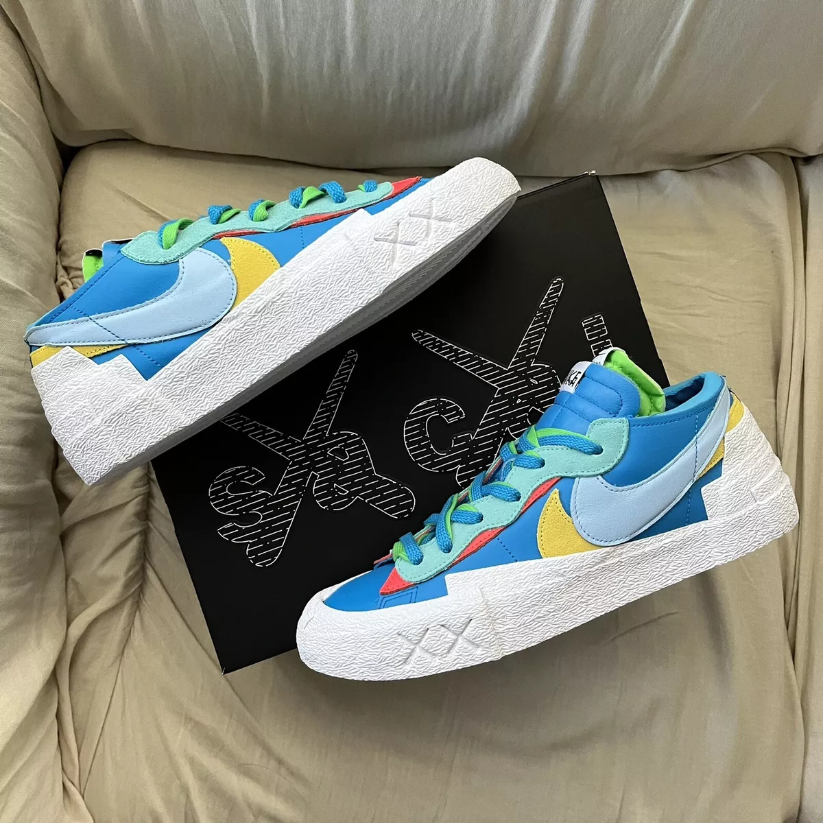 Sacai x top nike blazer blue