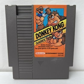 Donkey Kong Classics (Nintendo NES, 1988) w/ Box - Authentic - TESTED !