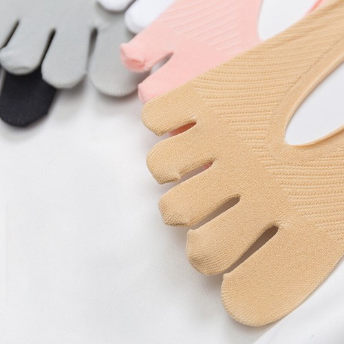 1/3Pairs Cut Crew Ankle Five Finger Toe Socks Breathable Invisible Socks Women - Picture 6 of 24