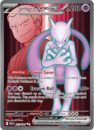 Team Rocket's Mewtwo Ex 213/182 Sv10: Destined Rivals