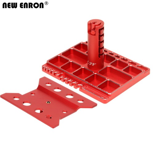 Multifunctional Rotation Repair Station Work Stand Red For RC 1/8 1/10 Crawler - Picture 9 of 12