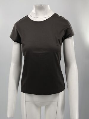 Jil Sander Gray Short Sleeve Fitted T-shirt sz 36
