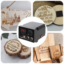14*11*9cm Wood Burning Machine Kit Wood Burning Machine /LED Display UK PLUG 60W